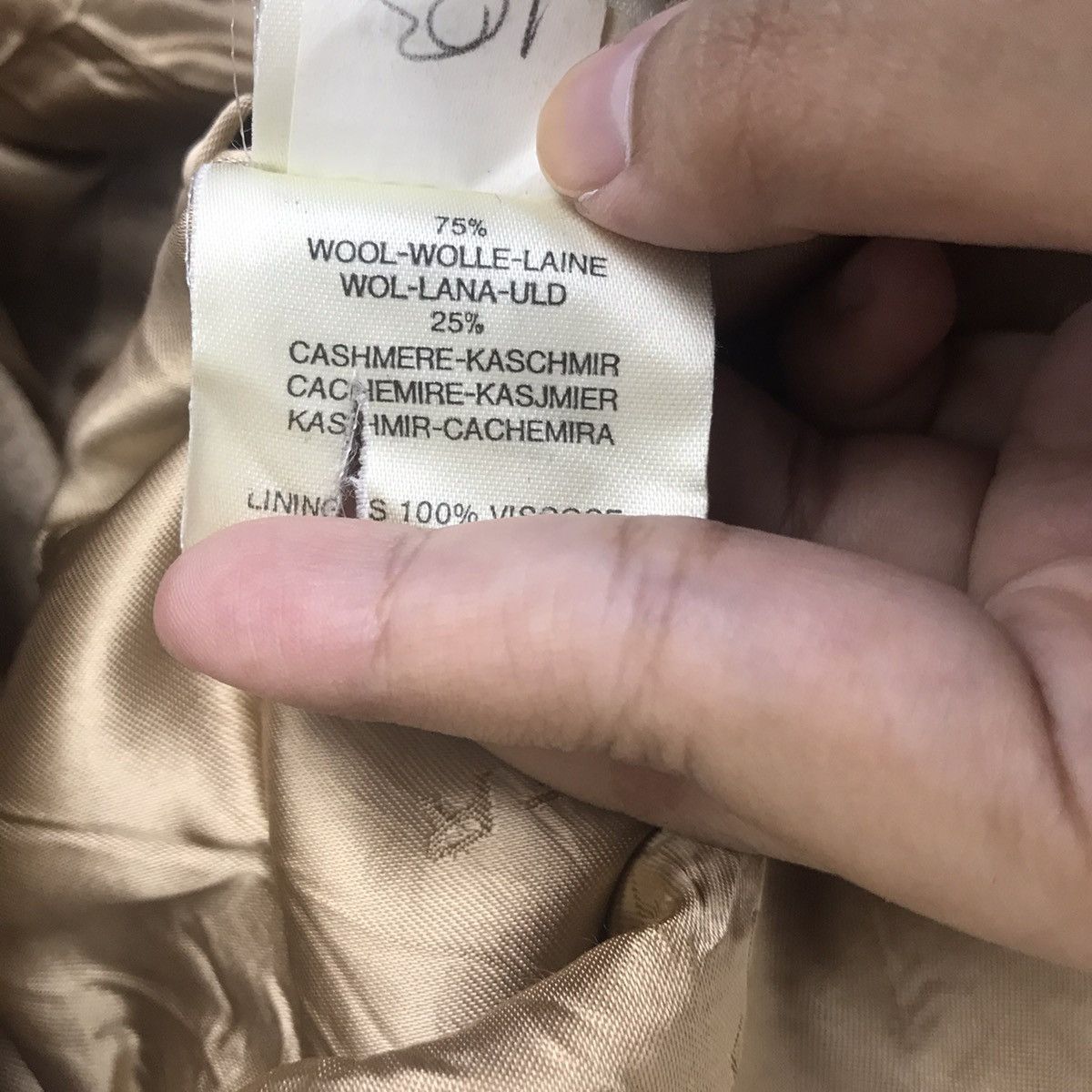 Jaeger Vintage JEAGER Embroidered Logo Beige Blazer Coat Size US M / EU 48-50 / 2 - 6 Thumbnail