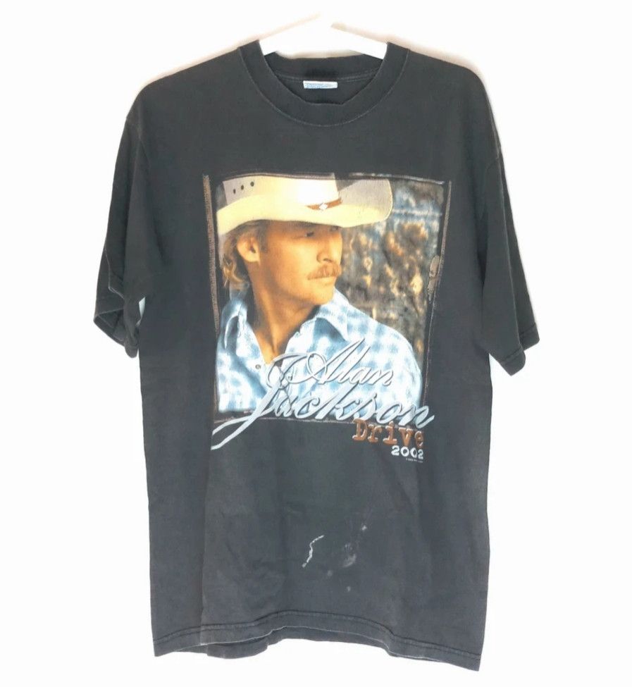 Vintage Vintage 00s Alan Jackson Drive 2002 Tour Country Music Size US M / EU 48-50 / 2 - 1 Thumbnail
