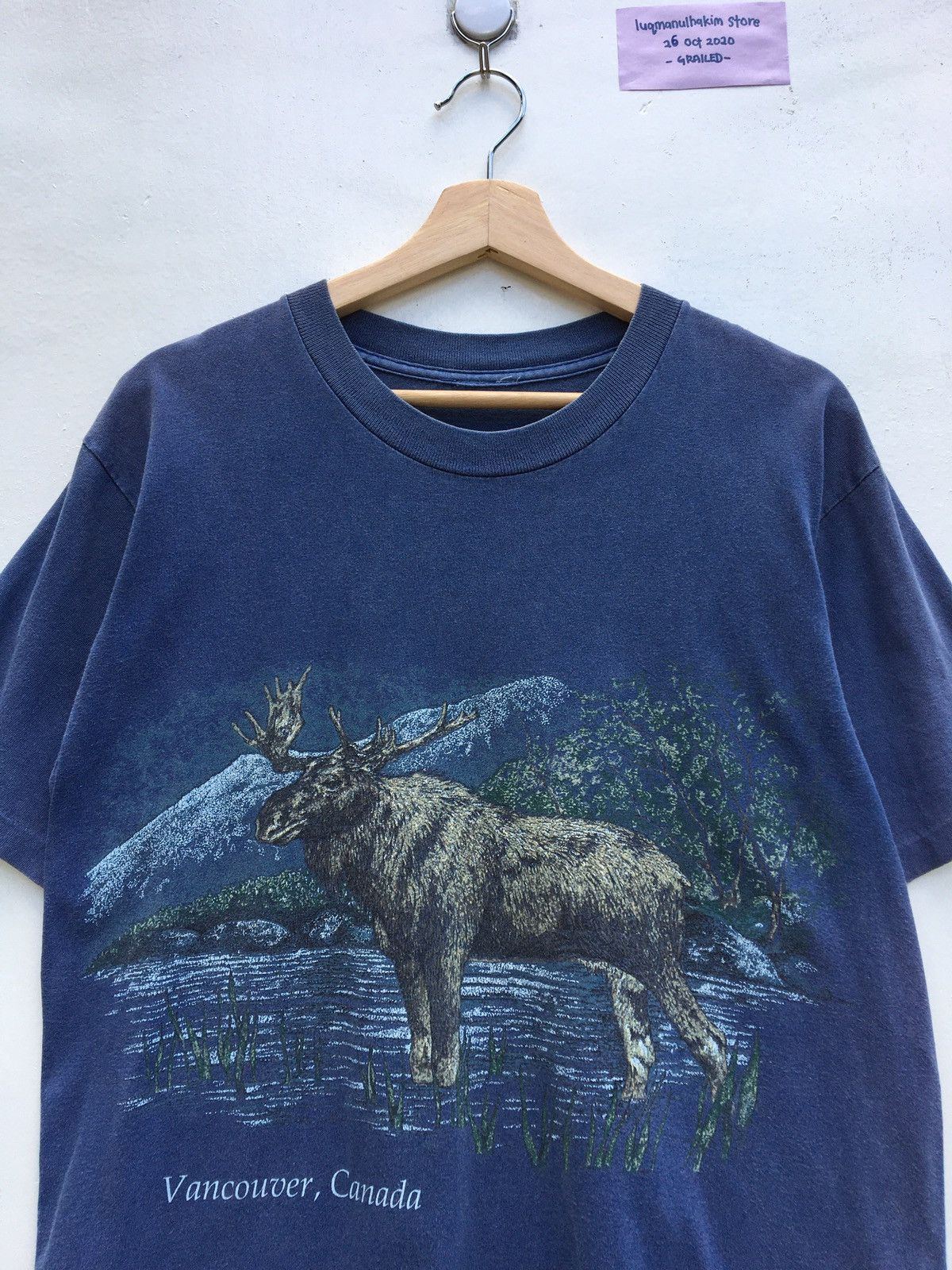 Habitat Vintage Vancouver Canada Elk Nature T-shirt Size US M / EU 48-50 / 2 - 1 Thumbnail