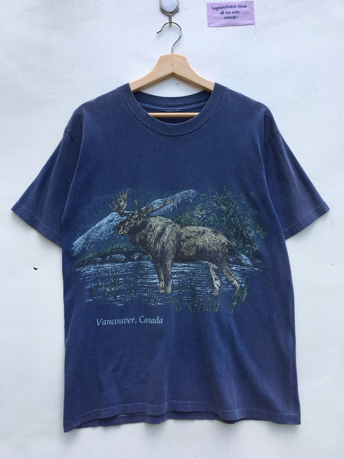Habitat Vintage Vancouver Canada Elk Nature T-shirt Size US M / EU 48-50 / 2 - 2 Thumbnail