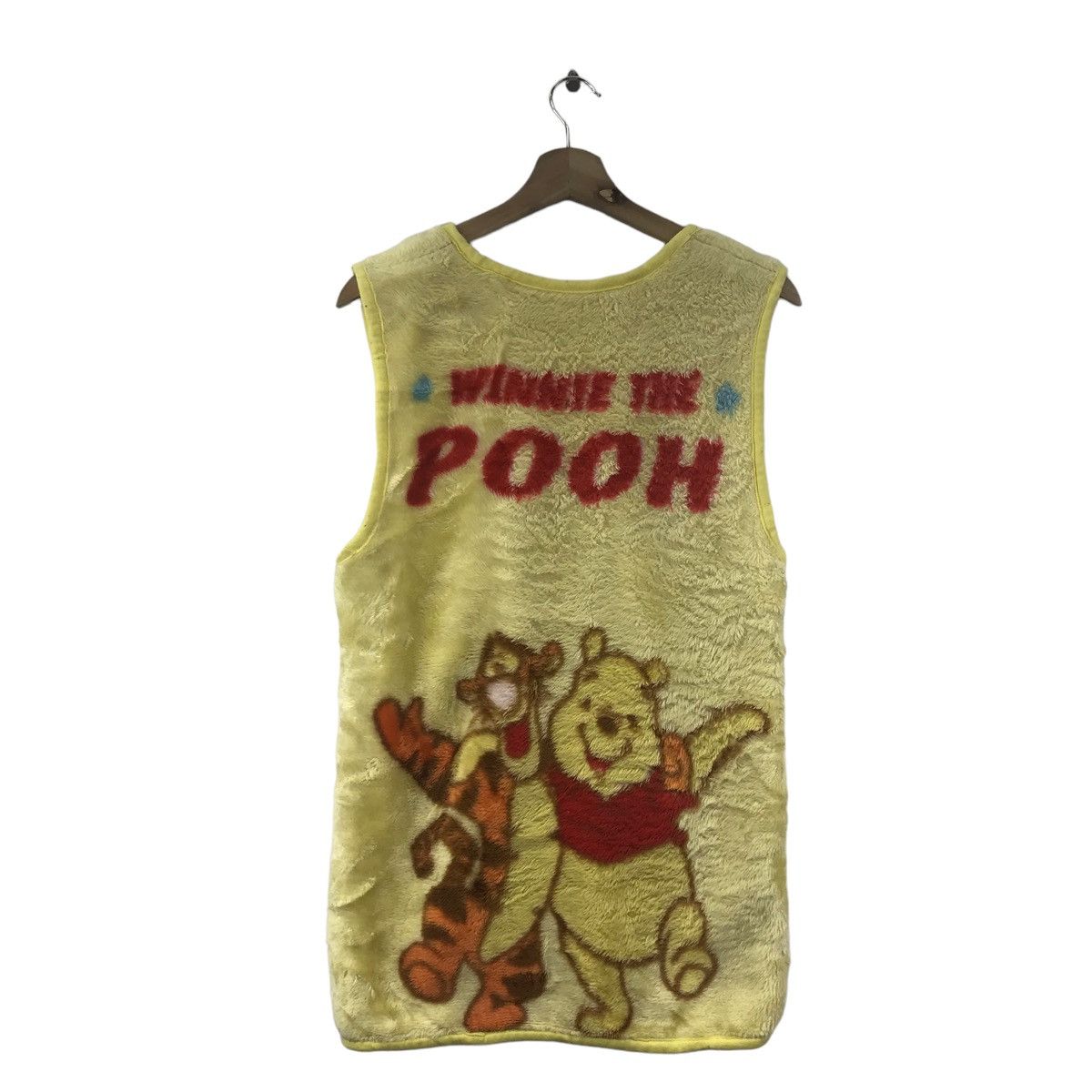 Vintage WINNIE POOH DISNEY Cartoon Animation Vest Long Fleece Wear Size US XS / EU 42 / 0 - 1 Thumbnail