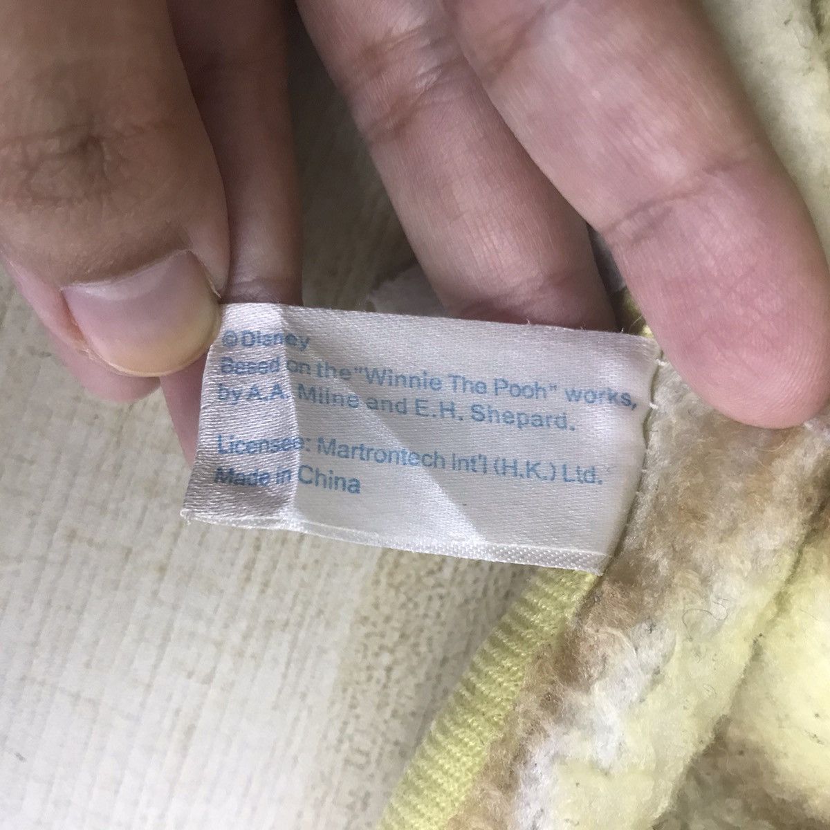 Vintage WINNIE POOH DISNEY Cartoon Animation Vest Long Fleece Wear Size US XS / EU 42 / 0 - 6 Thumbnail
