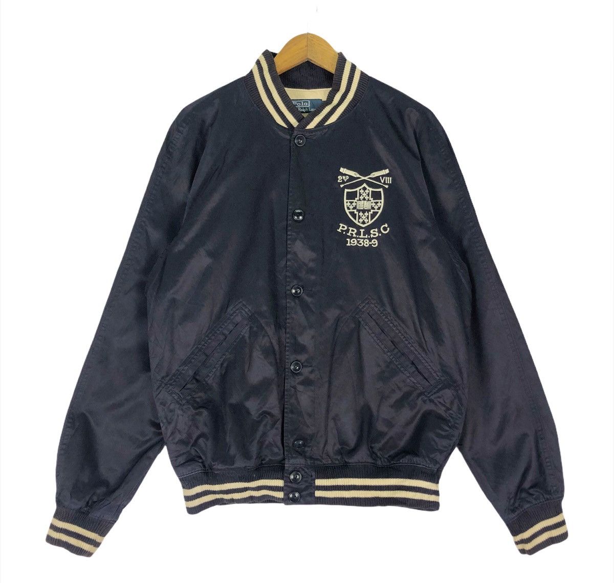Polo Ralph Lauren × Ralph Lauren 🌟POLO RALPH LAUREN Vasity Bomber Jacket Size US L / EU 52-54 / 3 - 1 Thumbnail