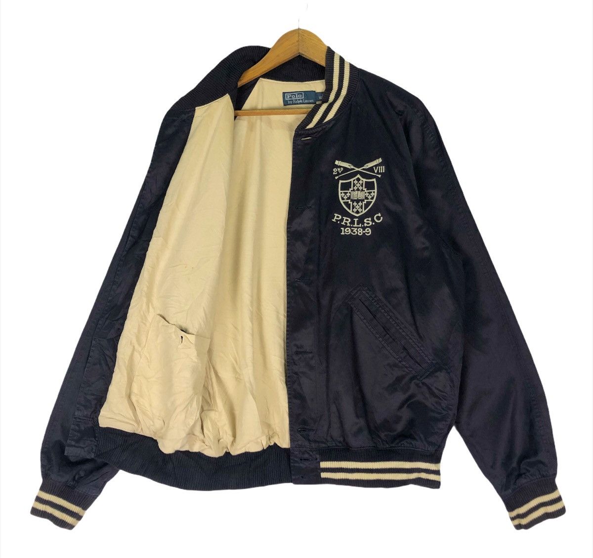 Polo Ralph Lauren × Ralph Lauren 🌟POLO RALPH LAUREN Vasity Bomber Jacket Size US L / EU 52-54 / 3 - 6 Thumbnail