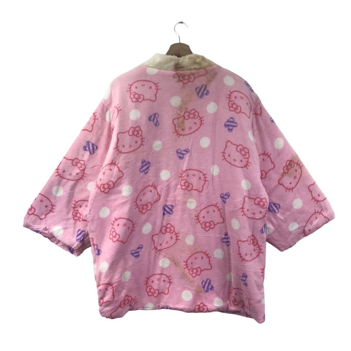 Vintage HELLO KITTY Japanese Brand Overprint Kimono Style Jacket Size US L / EU 52-54 / 3 - 7 Thumbnail