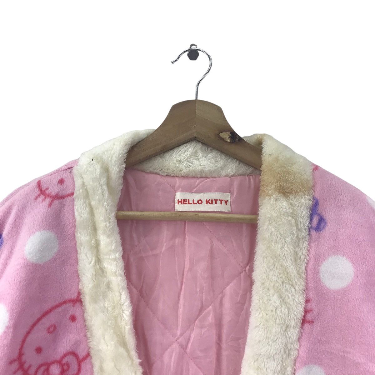 Vintage HELLO KITTY Japanese Brand Overprint Kimono Style Jacket Size US L / EU 52-54 / 3 - 2 Thumbnail