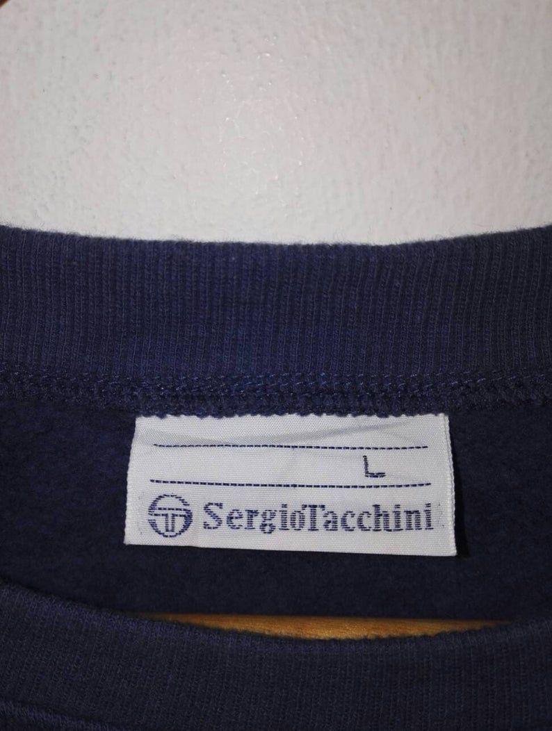 Japanese Brand Vintage SERGIO TACCHINI Sweatshirt Big Logo Embroidered(c5) Size US L / EU 52-54 / 3 - 5 Thumbnail