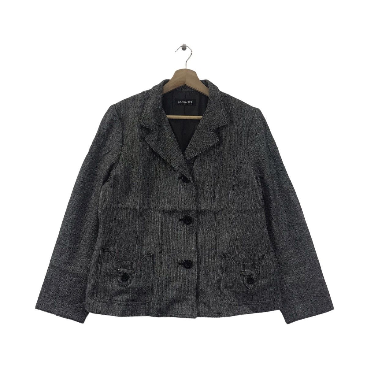 Kansai Yamamoto KANSAI BIS YAMAMOTO Japanese Designer Brand Wool Grey Coat Size US S / EU 44-46 / 1 - 1 Thumbnail