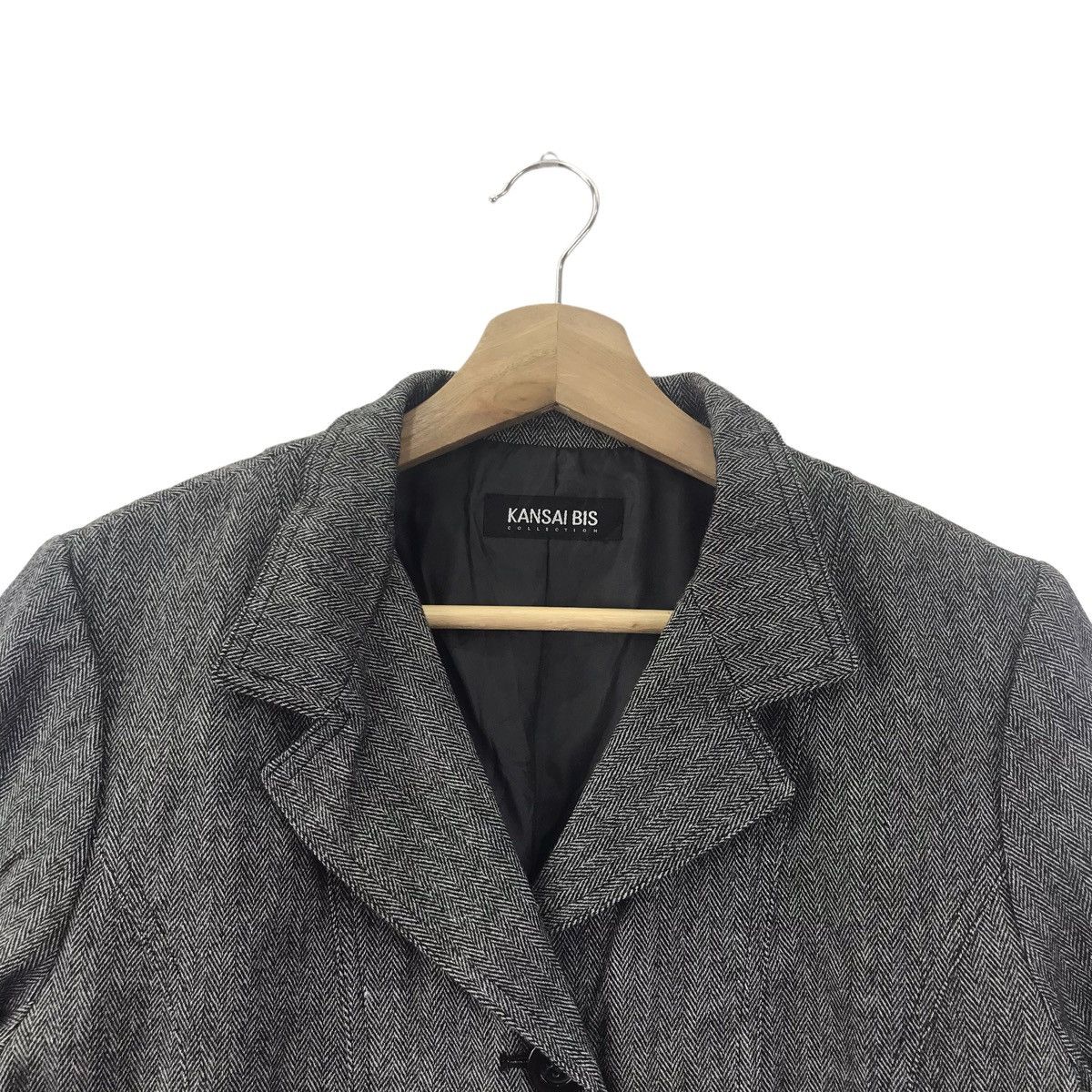 Kansai Yamamoto KANSAI BIS YAMAMOTO Japanese Designer Brand Wool Grey Coat Size US S / EU 44-46 / 1 - 2 Thumbnail
