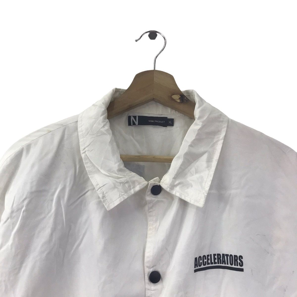 Vintage ACCELERATORS NOBLE PRODUCT Windbreaker Bomber Coach Jacket Size US XL / EU 56 / 4 - 4 Thumbnail