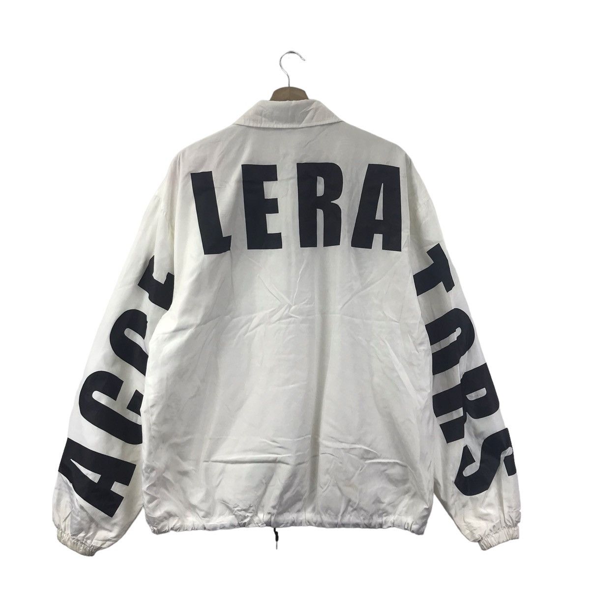 Vintage ACCELERATORS NOBLE PRODUCT Windbreaker Bomber Coach Jacket Size US XL / EU 56 / 4 - 1 Thumbnail