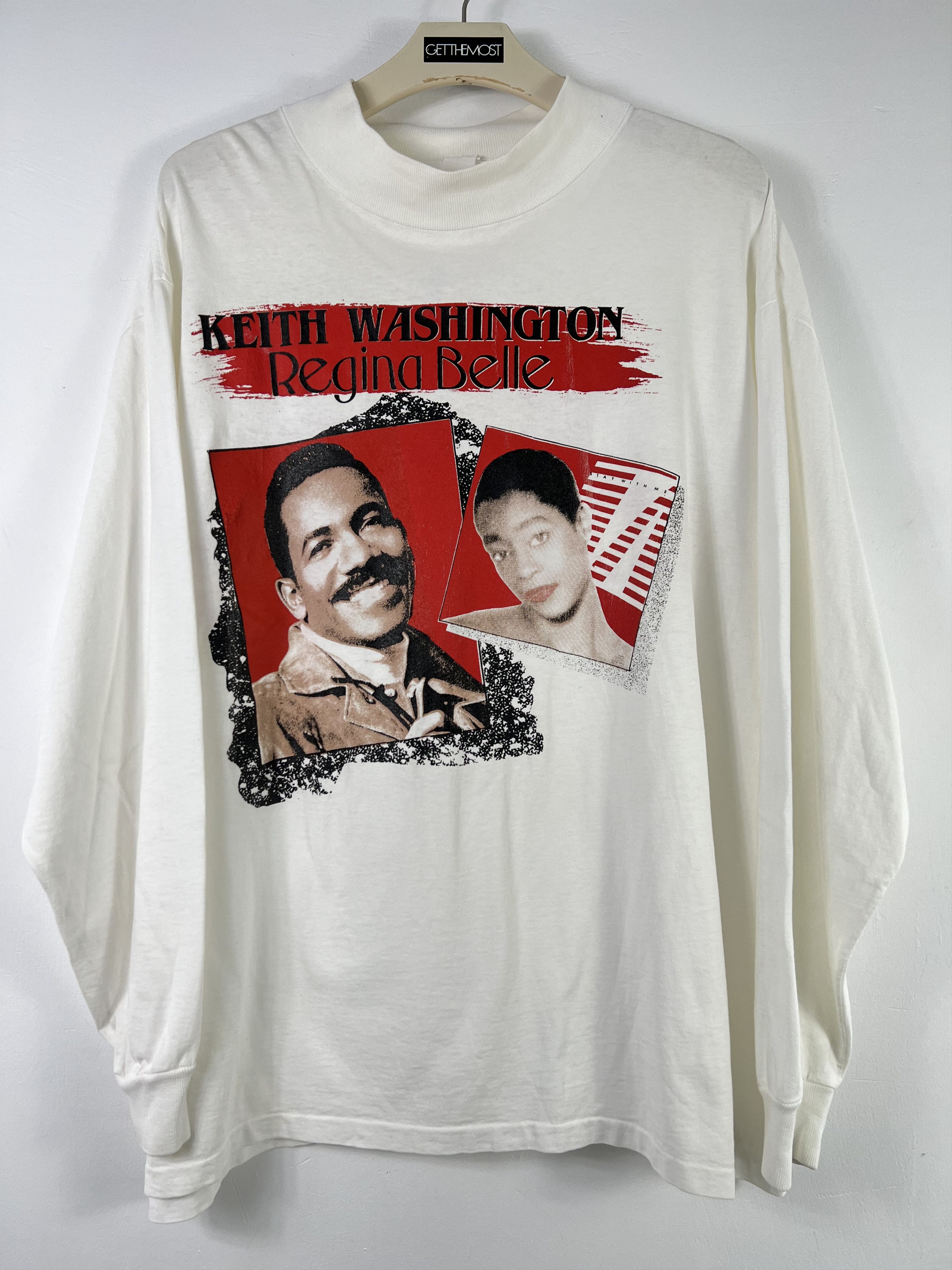 Band Tees GTMD125 Vintage 90s Keith Washington Regina Belle tee Size US XXL / EU 58 / 5 - 1 Thumbnail