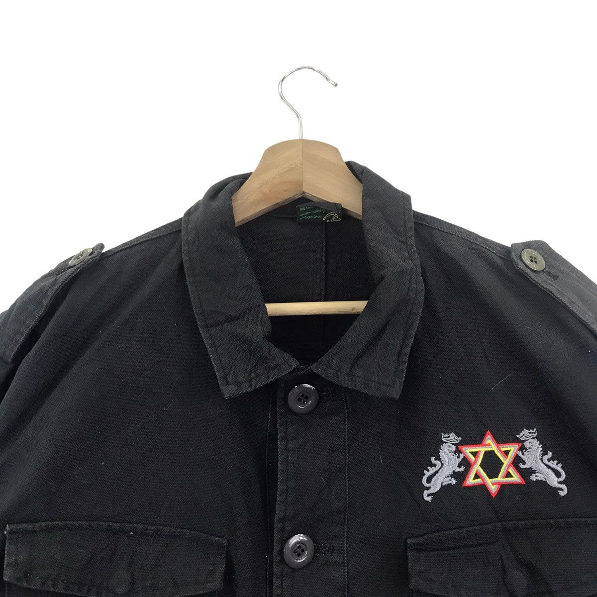 Vintage CORAL CLIFF Embroidered Logo Black Jeans Multi Pocket Bomber Size US XL / EU 56 / 4 - 2 Thumbnail