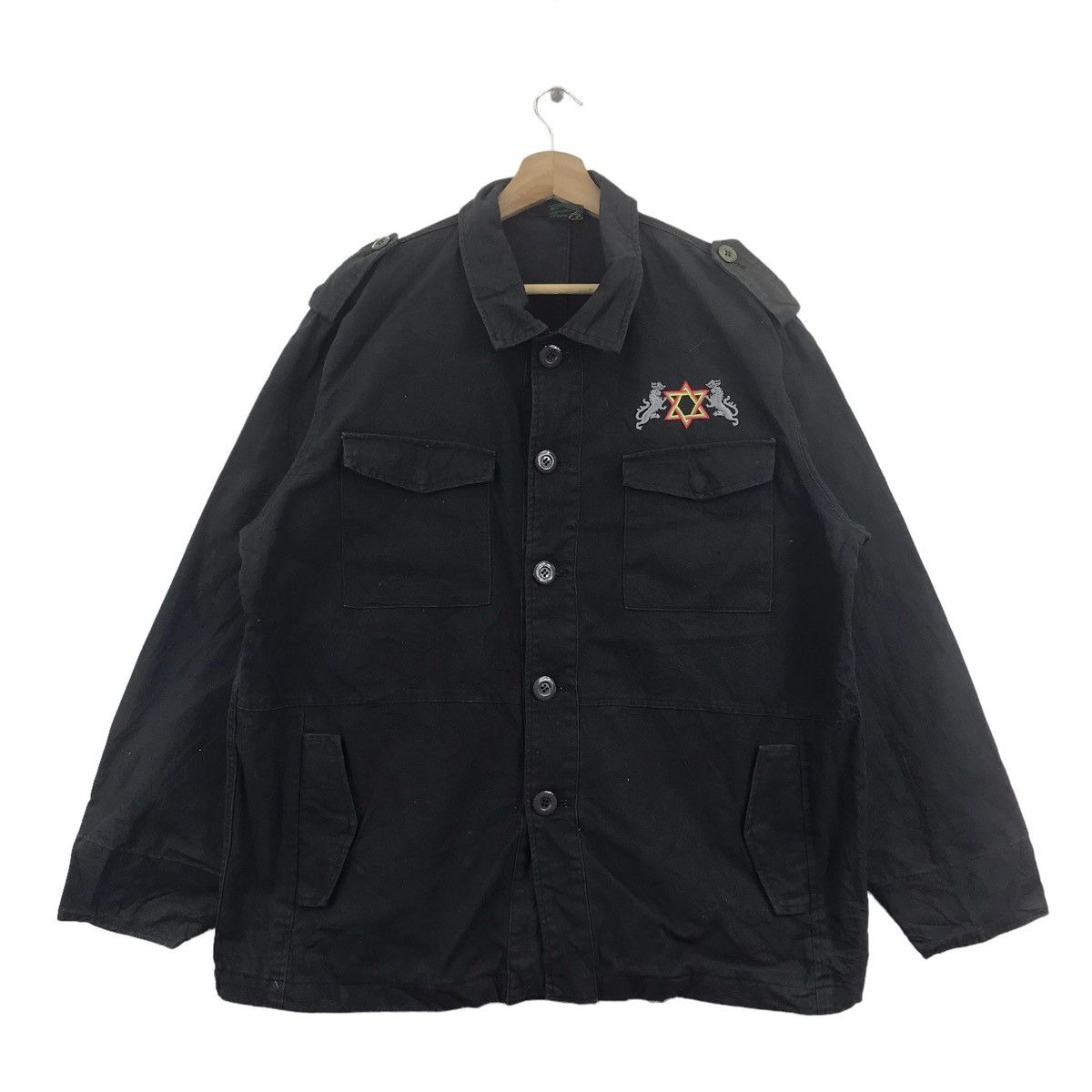 Vintage CORAL CLIFF Embroidered Logo Black Jeans Multi Pocket Bomber Size US XL / EU 56 / 4 - 1 Thumbnail