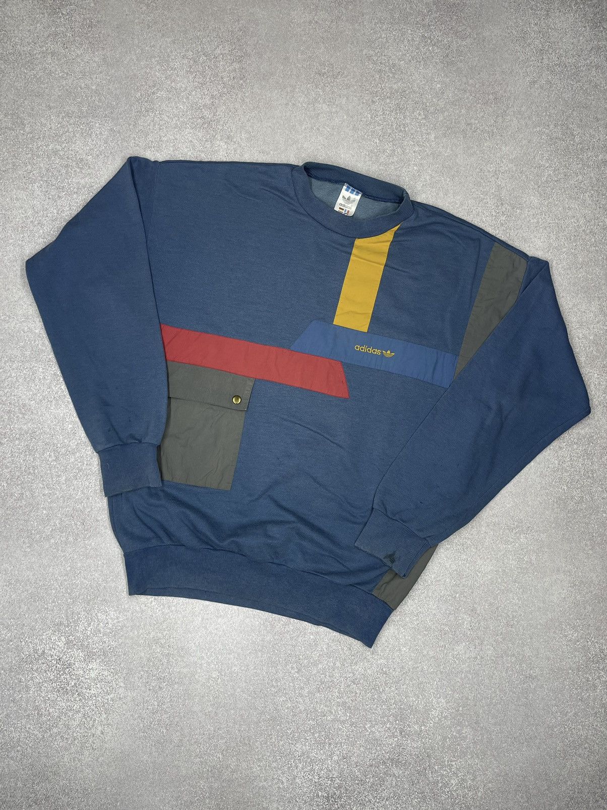 Rare Vintage Adidas Sweatshirt Multicolored Y2K size M