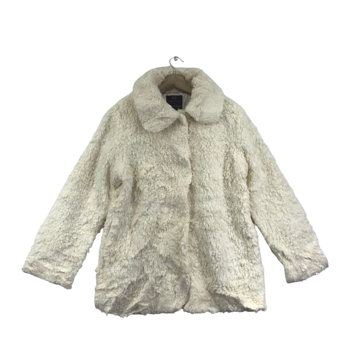 Vintage HELLO KITTY X SORRIDERE Retro Sherpa White Heavy Coat Size US L / EU 52-54 / 3 - 1 Thumbnail