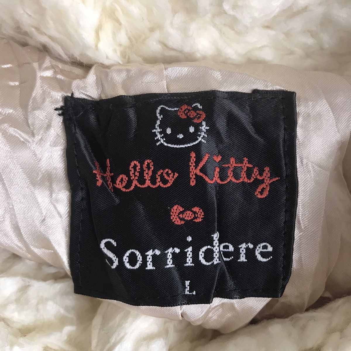 Vintage HELLO KITTY X SORRIDERE Retro Sherpa White Heavy Coat Size US L / EU 52-54 / 3 - 3 Thumbnail
