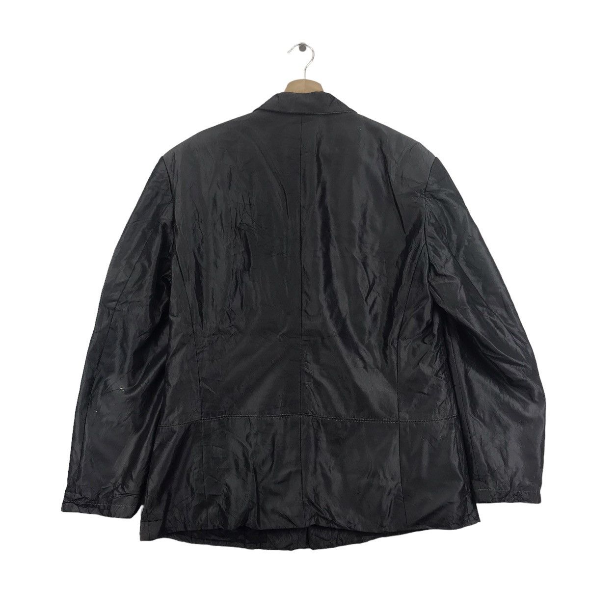 Vintage MIRA MODA Italy Plain Black Bomber Jacket Size US M / EU 48-50 / 2 - 6 Thumbnail