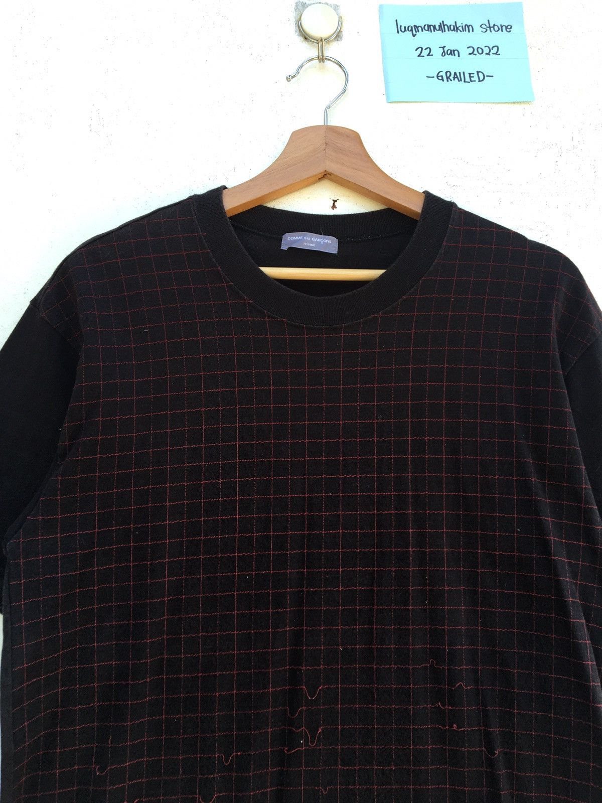 Comme des Garcons Rare Vintage Comme Des Garcons AD2002 Threaded Tshirt Size US S / EU 44-46 / 1 - 4 Thumbnail