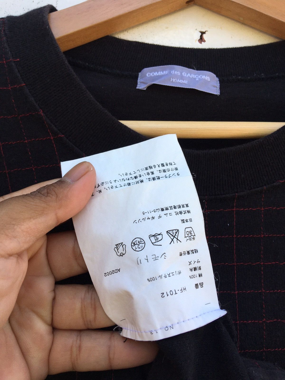 Comme des Garcons Rare Vintage Comme Des Garcons AD2002 Threaded Tshirt Size US S / EU 44-46 / 1 - 8 Thumbnail