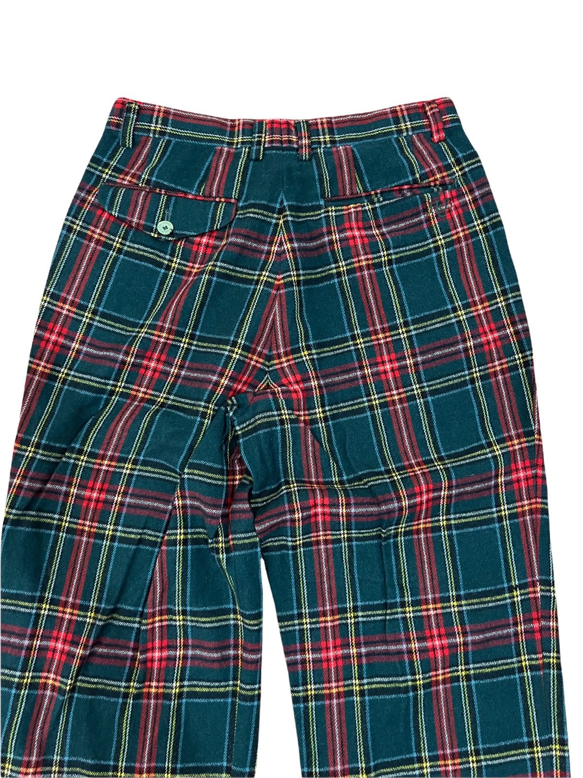 Japanese Brand × Seditionaries Japanese Brand Seditionaries Red Tartan Wool Pants Size US 26 / EU 42 - 4 Thumbnail