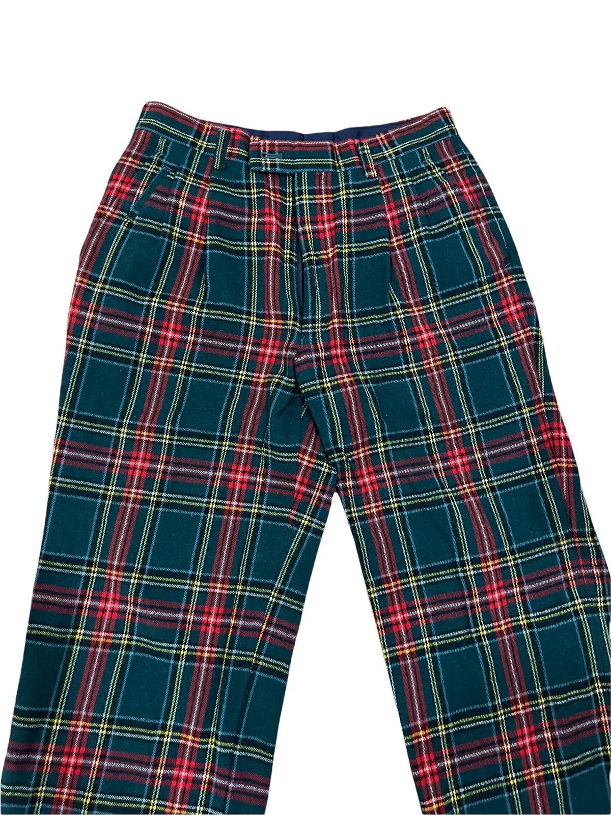 Japanese Brand × Seditionaries Japanese Brand Seditionaries Red Tartan Wool Pants Size US 26 / EU 42 - 3 Thumbnail