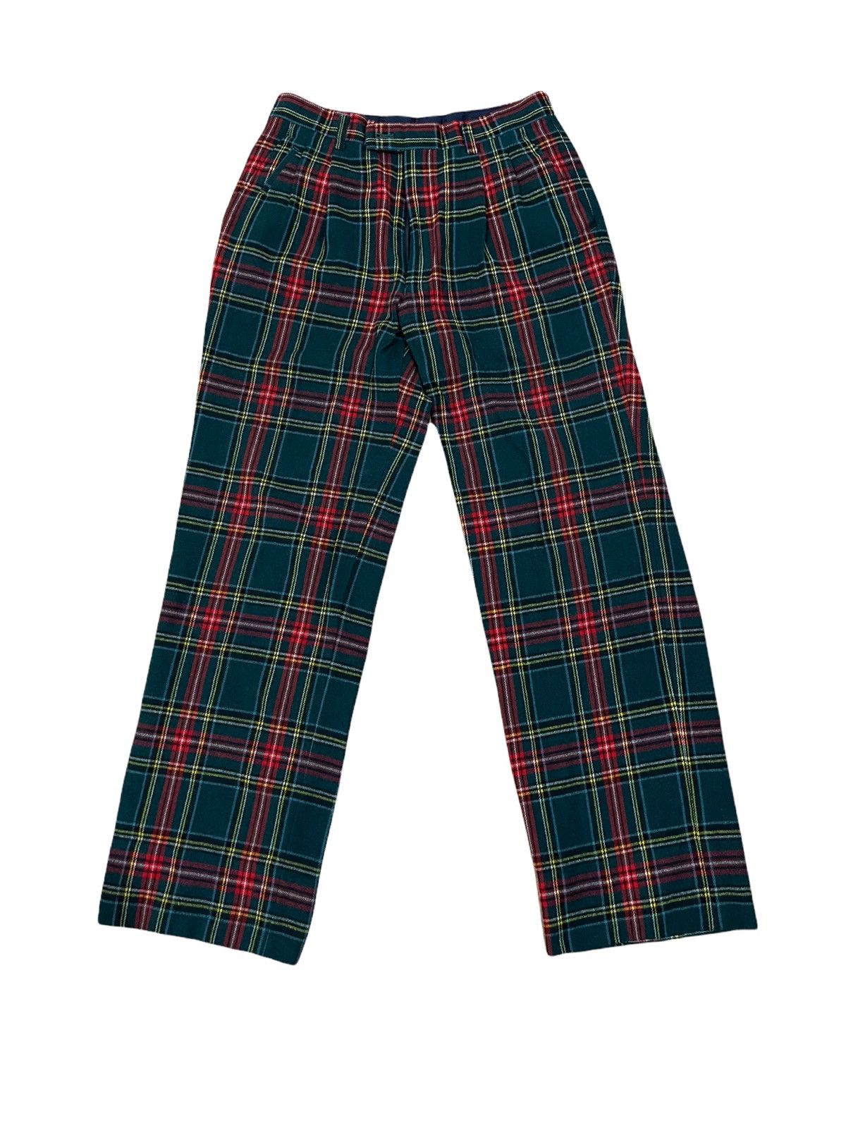image of Seditionaries Red Tartan Wool Pants, Men's (Size 26)