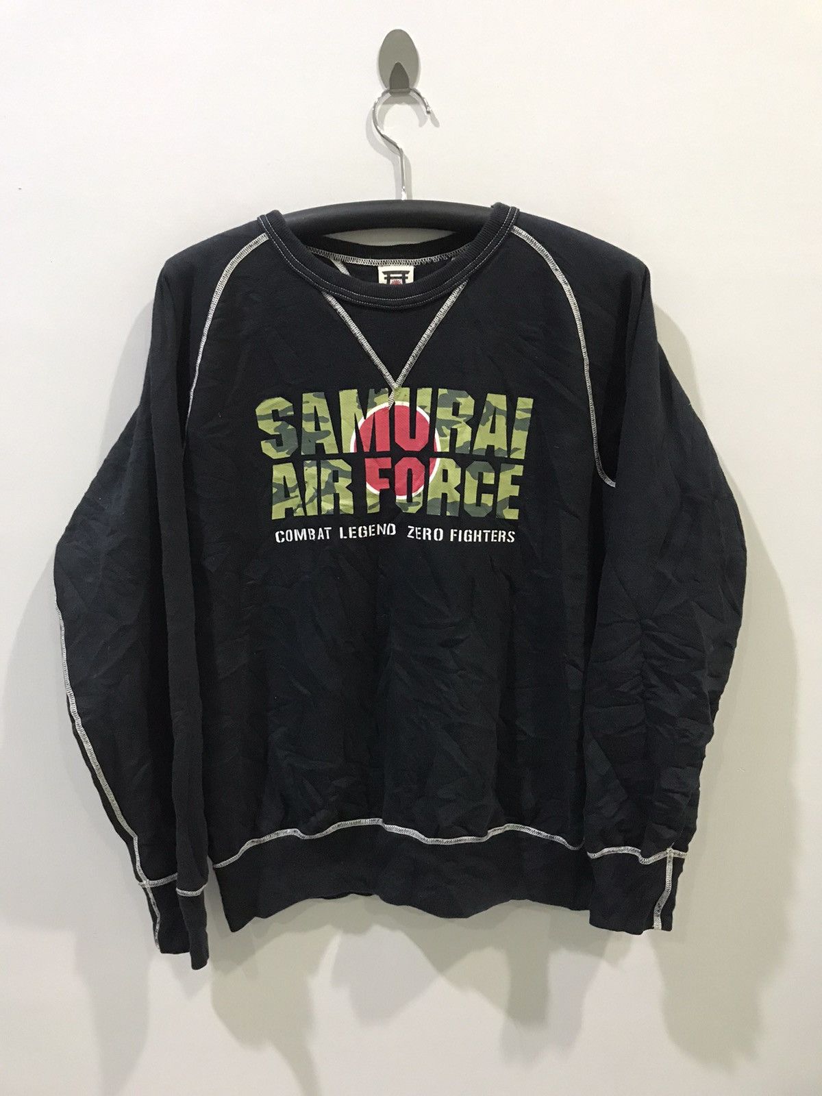 Japanese Brand × Samurai Jeans SAMURAI JEANS Japan Raw Stitch Sweater Size US XL / EU 56 / 4 - 1 Thumbnail