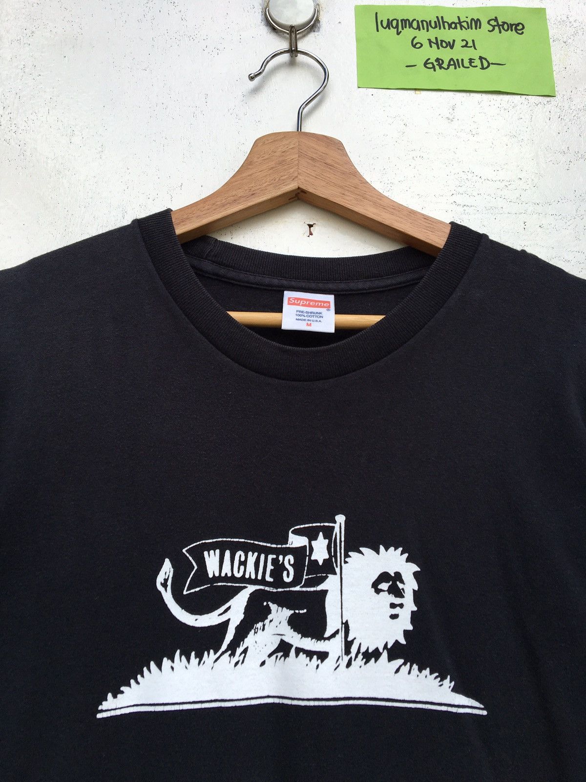 Supreme Rare FW13 Supreme “Wackies record” Box Logo Tshirt Size US M / EU 48-50 / 2 - 5 Thumbnail