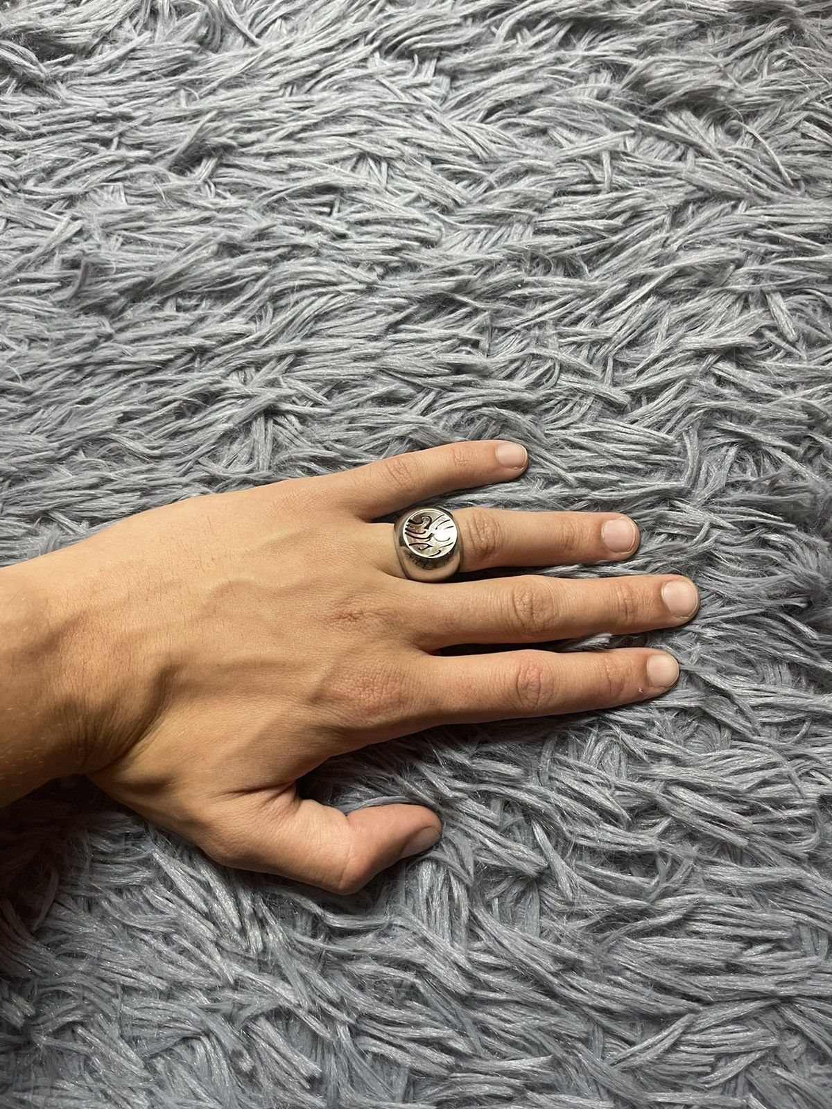Miss Sixty × Vintage Miss Sixty Y2K vintage metallic logo ring Size ONE SIZE - 9 Thumbnail