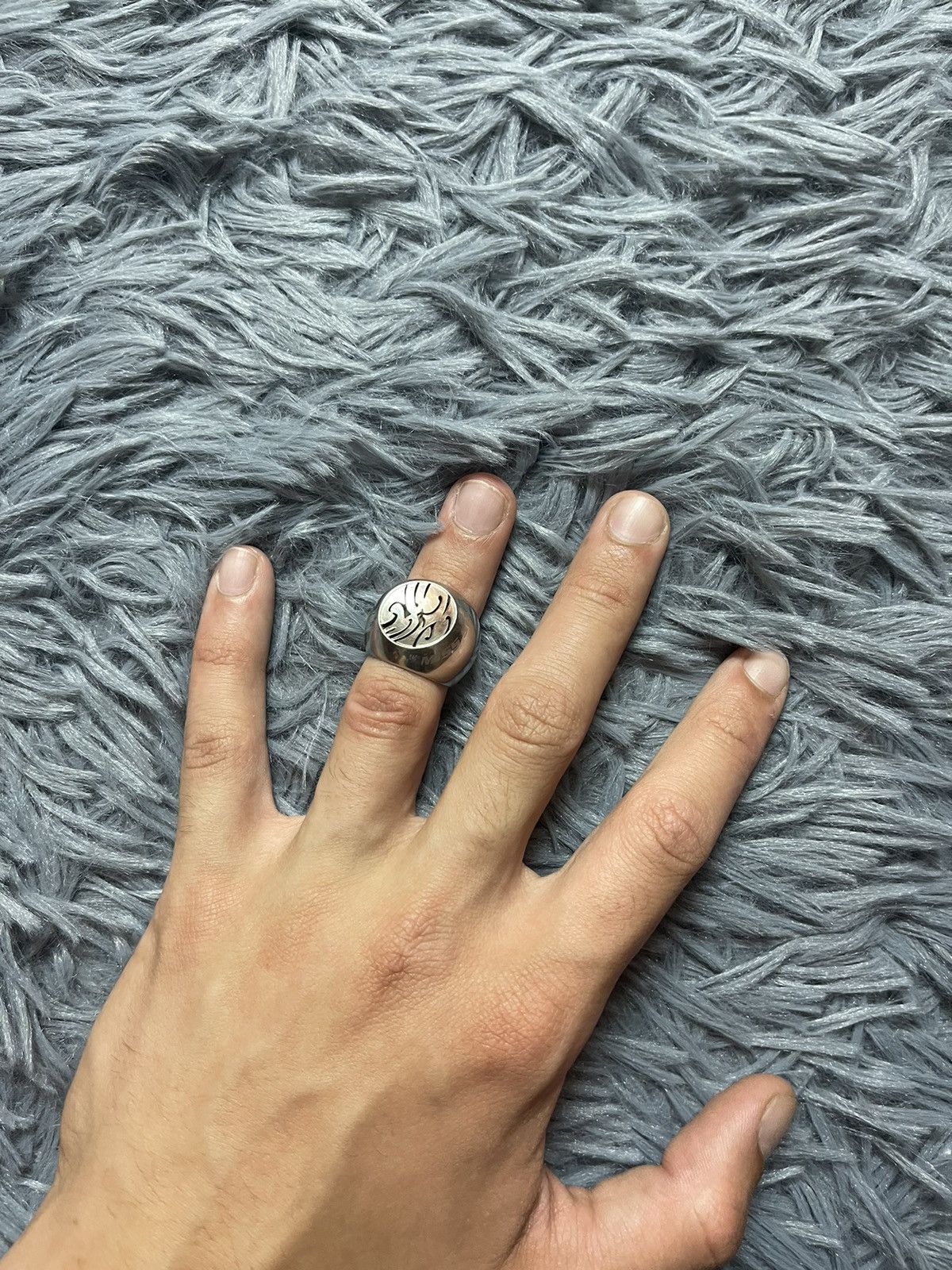 Miss Sixty × Vintage Miss Sixty Y2K vintage metallic logo ring Size ONE SIZE - 14 Thumbnail