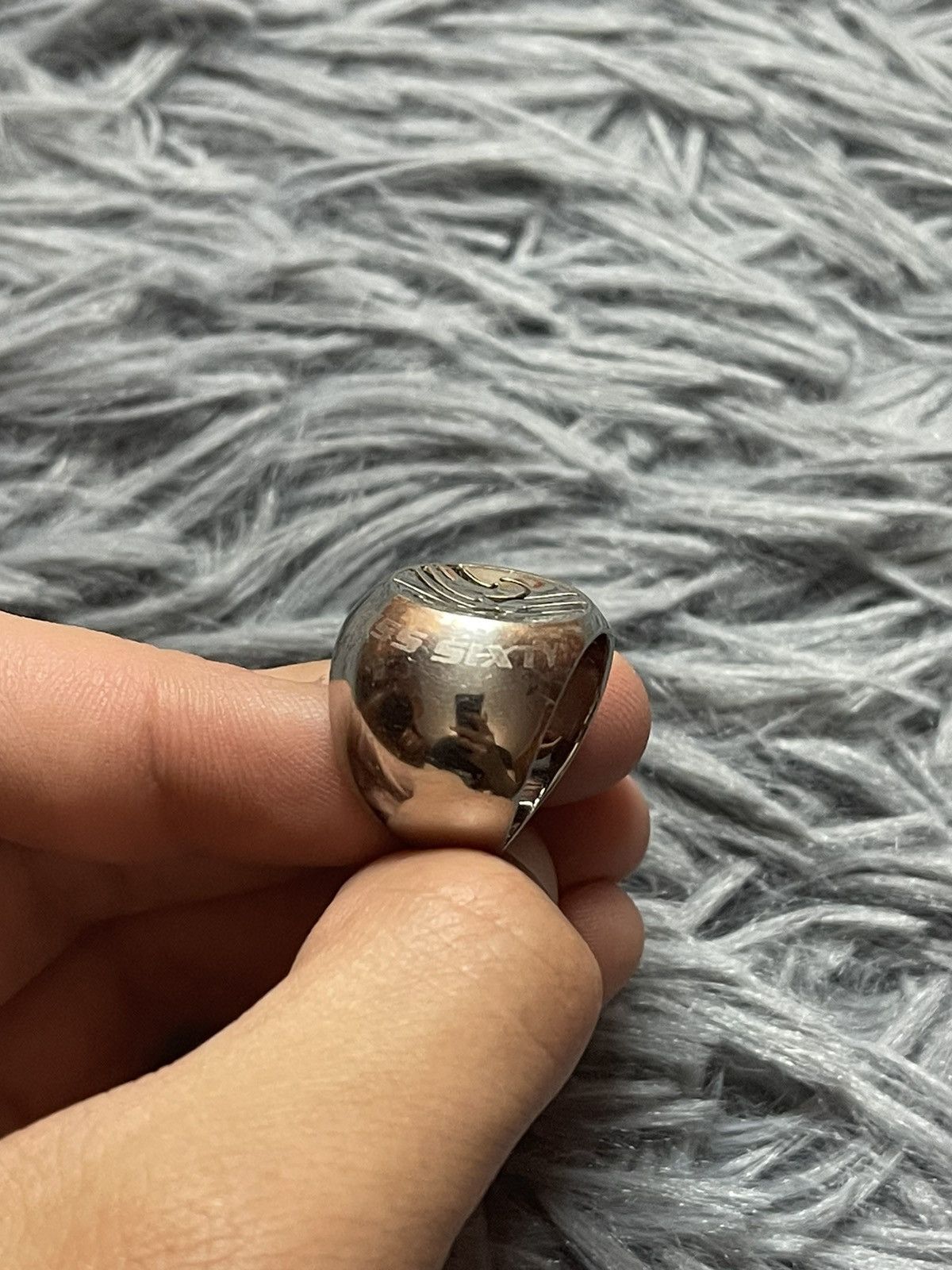 Miss Sixty × Vintage Miss Sixty Y2K vintage metallic logo ring Size ONE SIZE - 3 Thumbnail