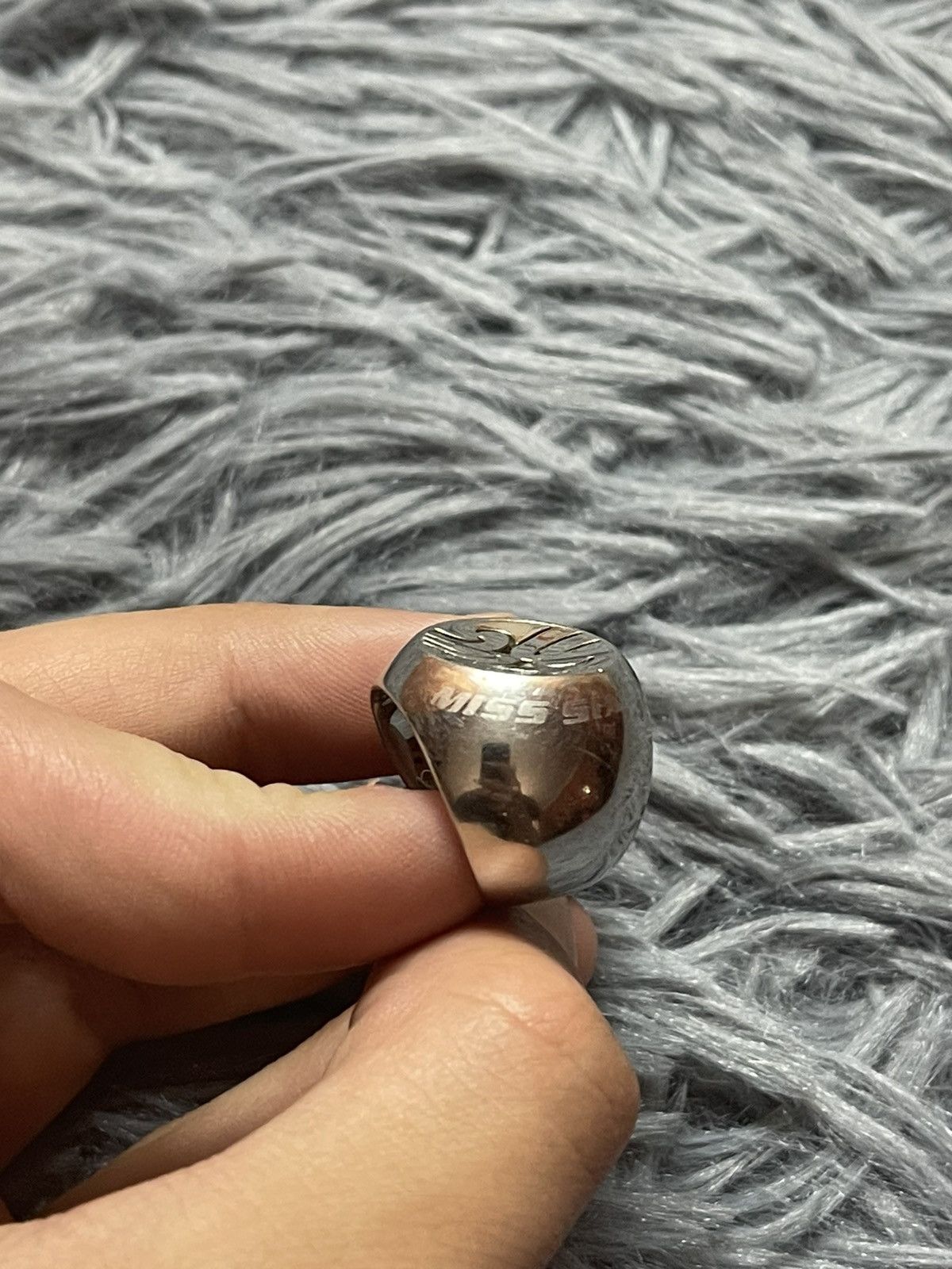 Miss Sixty × Vintage Miss Sixty Y2K vintage metallic logo ring Size ONE SIZE - 2 Thumbnail