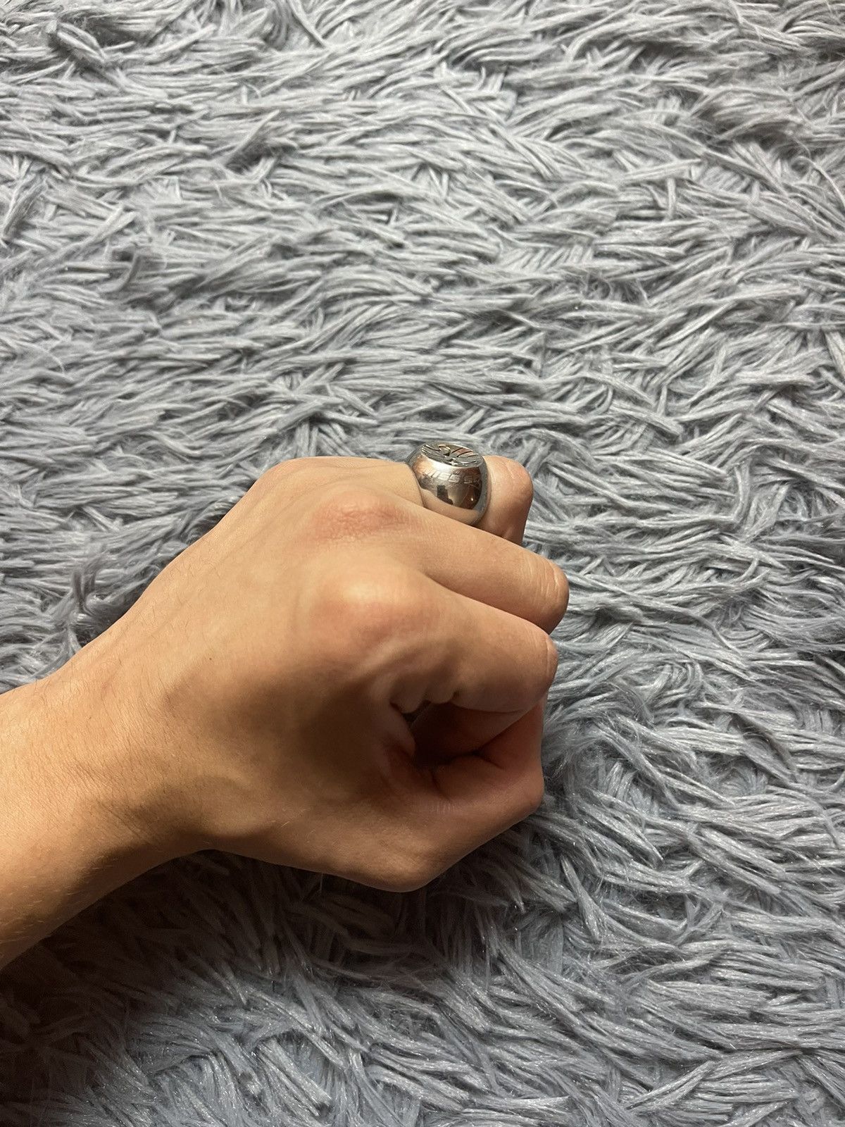 Miss Sixty × Vintage Miss Sixty Y2K vintage metallic logo ring Size ONE SIZE - 10 Thumbnail