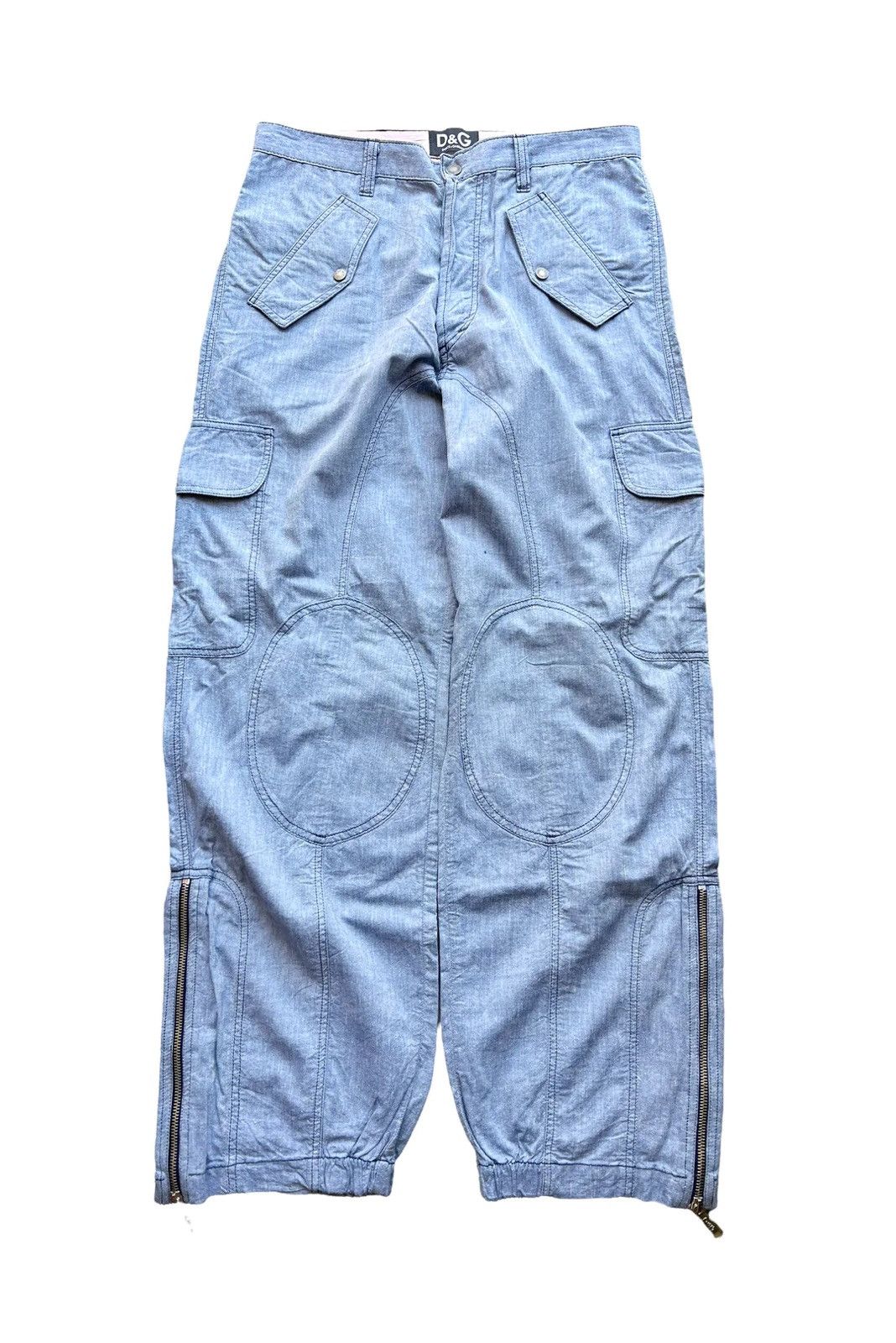 Dolce & Gabbana Sz46 Baggy Lightweight Blue Cargo Size US 32 / EU 48 - 1 Thumbnail