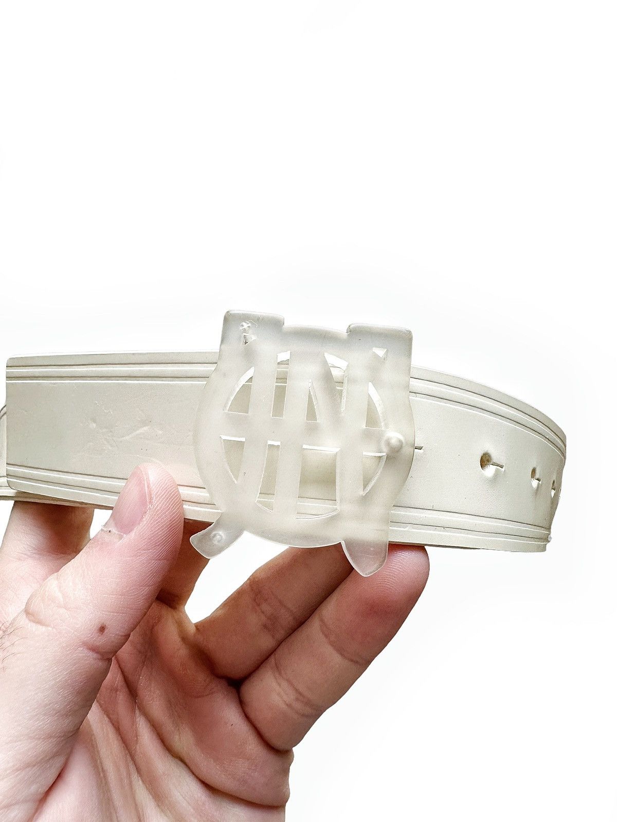 Jean Paul Gaultier 1990’s Cyber Logo Clear Belt Size ONE SIZE - 1 Thumbnail