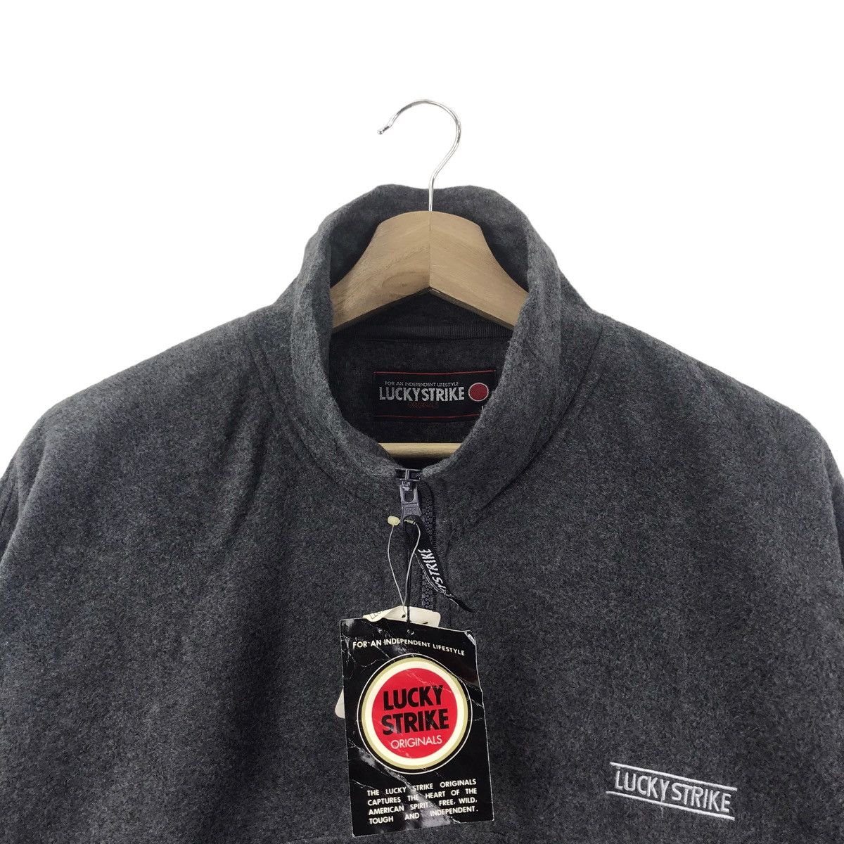 Vintage NWT LUCKY STRIKE Racing HalfZipper Retro Sherpa FleeceJacket Size US L / EU 52-54 / 3 - 2 Thumbnail