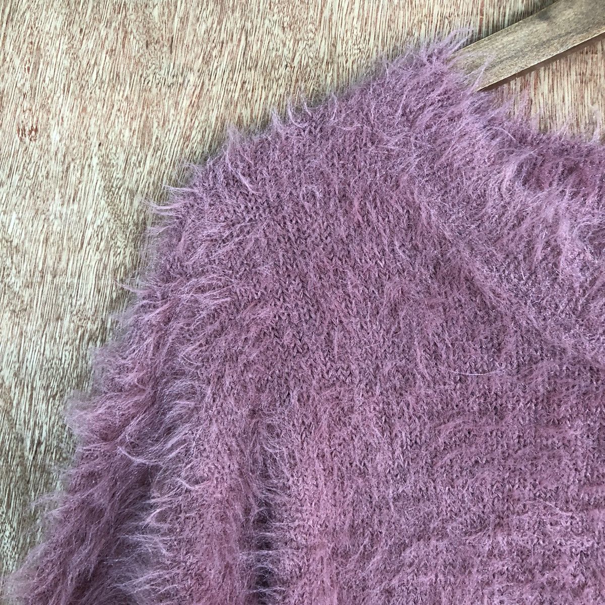 Homespun Knitwear Khalita Pink Shag Shaggy Fur Mohair Knitwear #6653 Size M / US 6-8 / IT 42-44 - 6 Thumbnail
