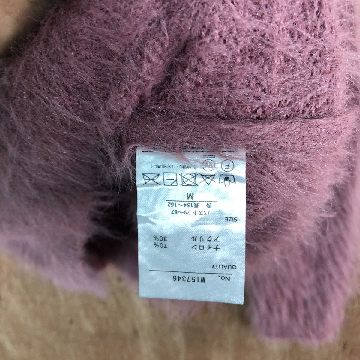 Homespun Knitwear Khalita Pink Shag Shaggy Fur Mohair Knitwear #6653 Size M / US 6-8 / IT 42-44 - 8 Thumbnail