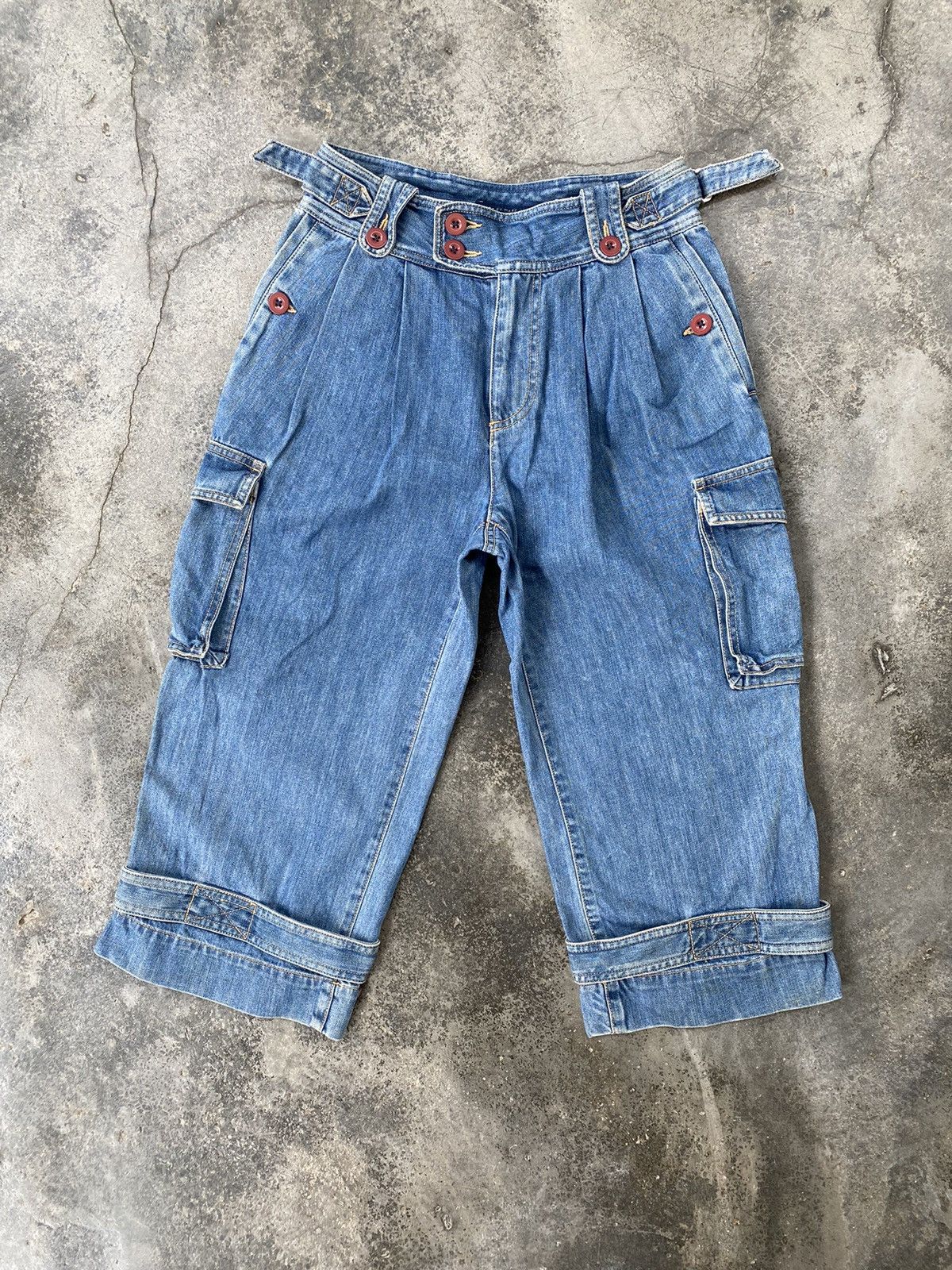 Jacob Cargo Pocket Denim Shorts
