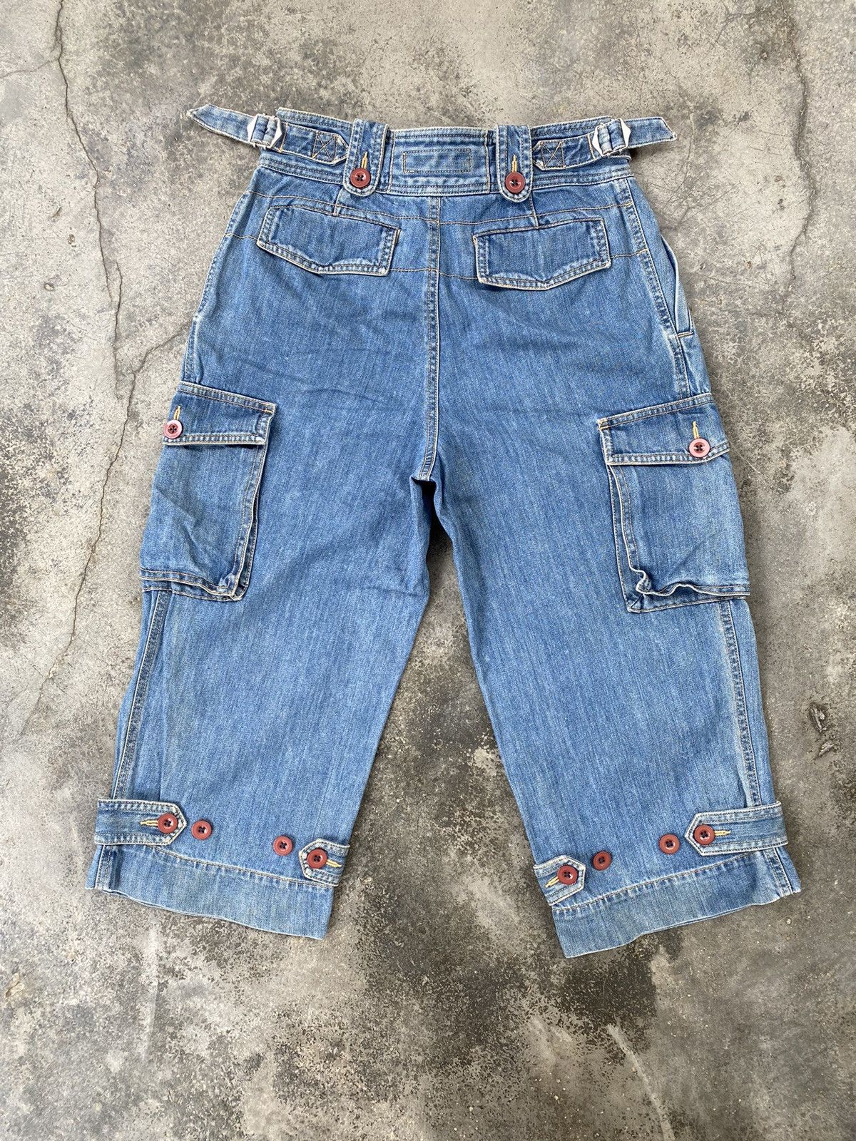 Marc Jacobs Vintage Marc By Marc Jacobs Cargo Distressed Pants Size 28" / US 6 / IT 42 - 2 Thumbnail