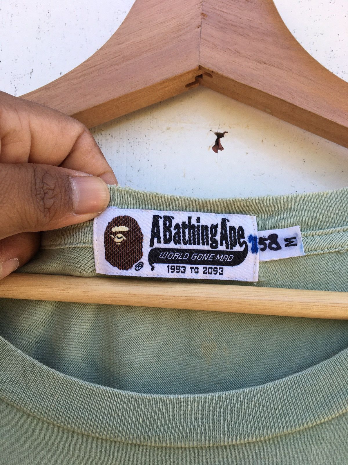 Bape Stripe Ape Head Tee Size US M / EU 48-50 / 2 - 6 Thumbnail