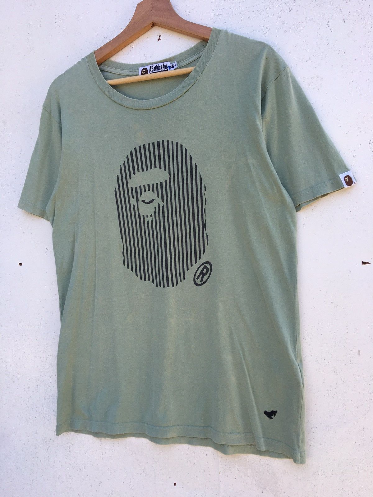 Bape Stripe Ape Head Tee Size US M / EU 48-50 / 2 - 4 Thumbnail