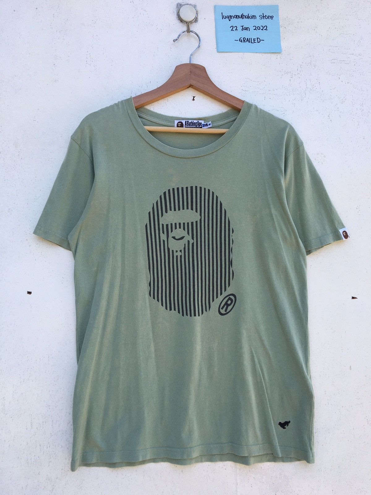 Bape Stripe Ape Head Tee Size US M / EU 48-50 / 2 - 2 Thumbnail