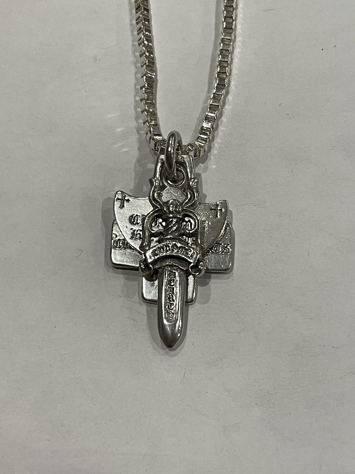Chrome Hearts Chrome Hearts 3 Trinkets Dagger Pendant Chain Necklace ...