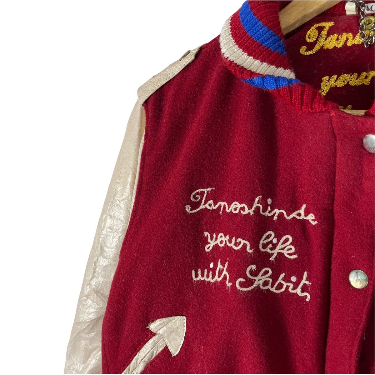 Other 🌟VARSITY Letter S Leather Jacket Size US M / EU 48-50 / 2 - 5 Thumbnail