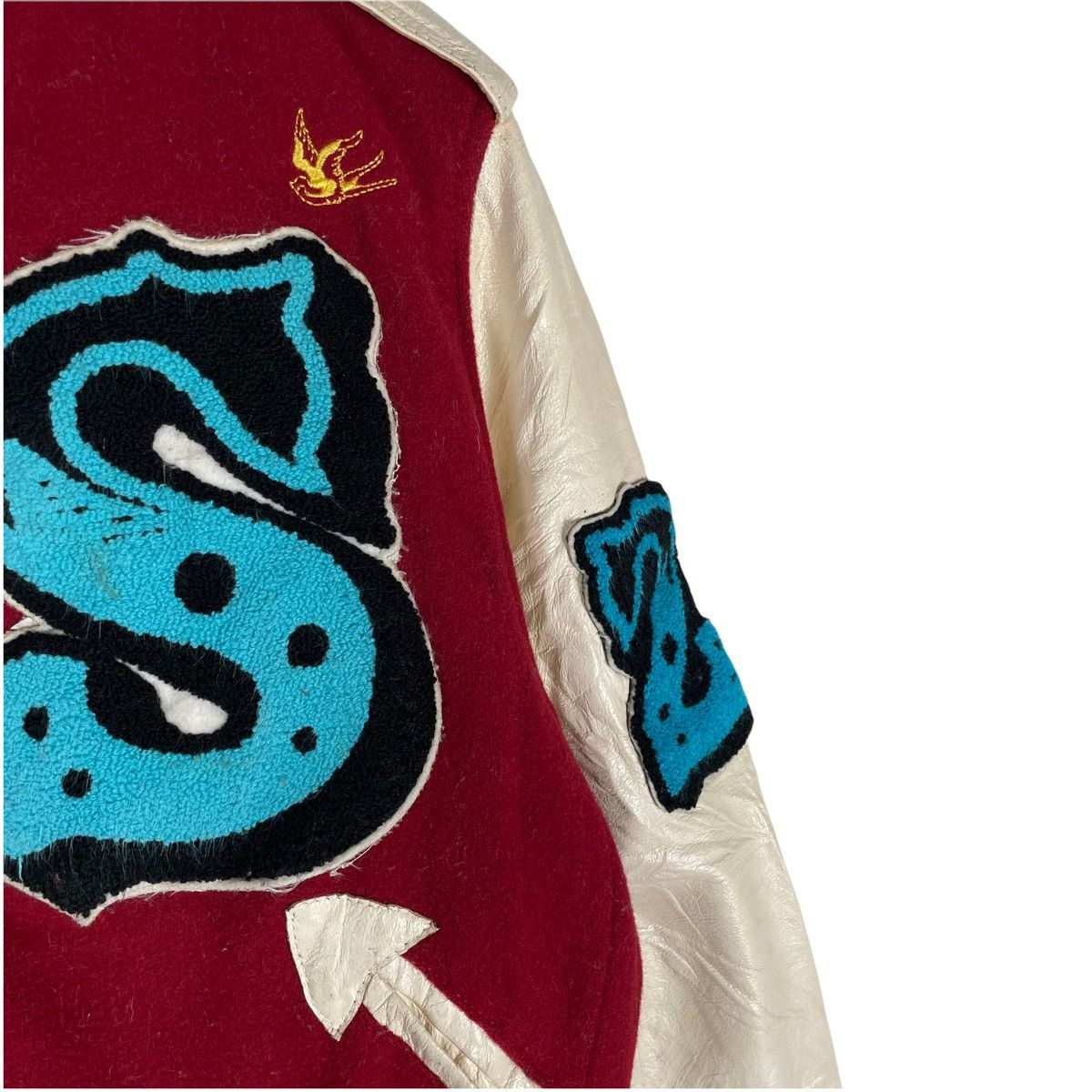 Other 🌟VARSITY Letter S Leather Jacket Size US M / EU 48-50 / 2 - 4 Thumbnail