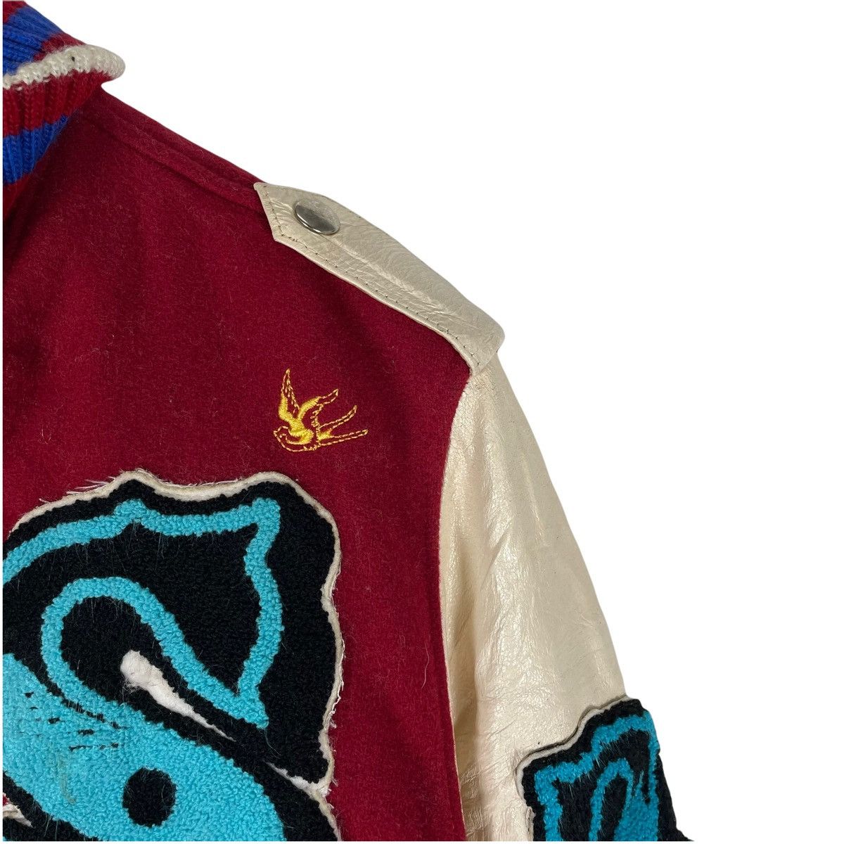 Other 🌟VARSITY Letter S Leather Jacket Size US M / EU 48-50 / 2 - 6 Thumbnail