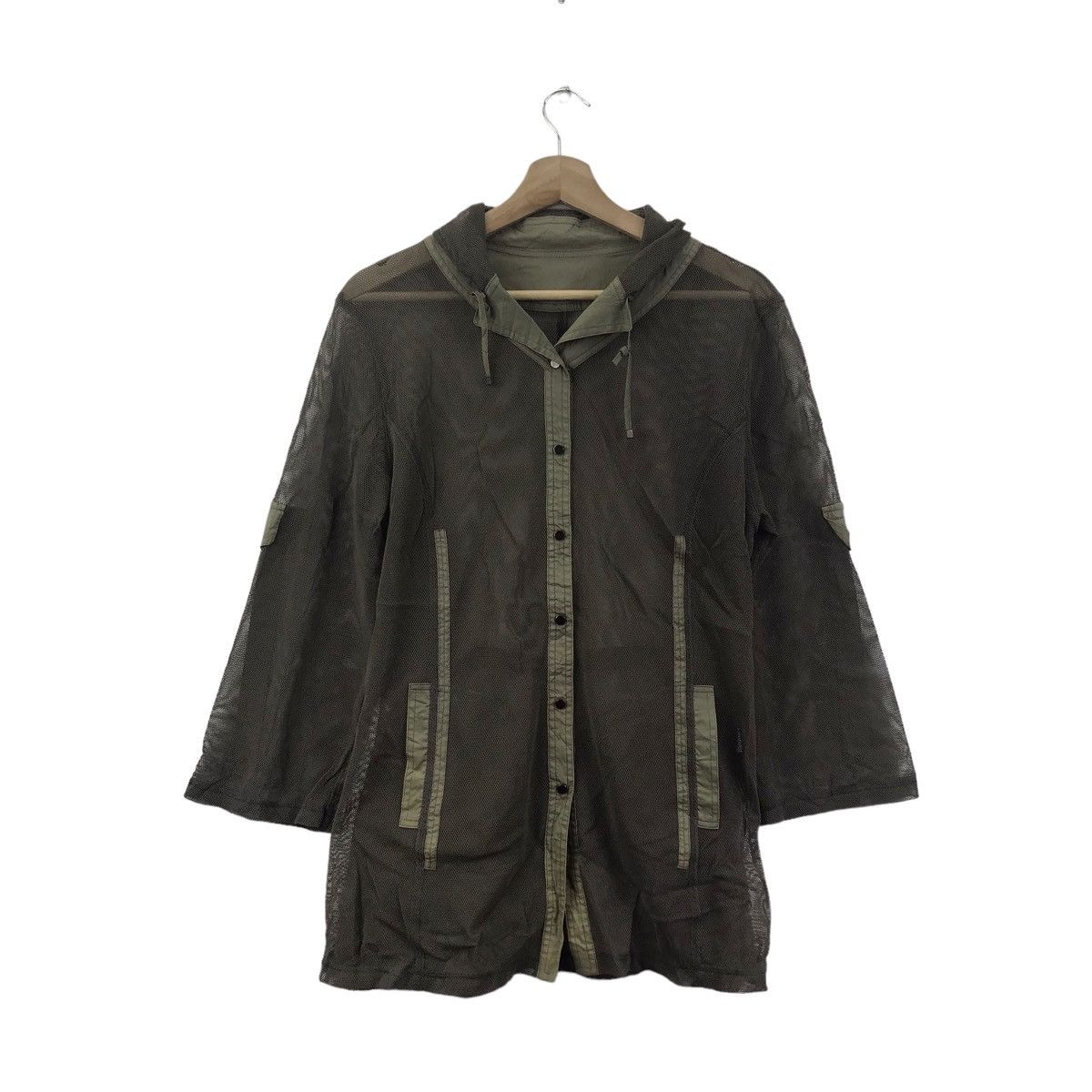 Vintage CECI OU CELA Italian Brand Net Style Long Jacket Size US S / EU 44-46 / 1 - 1 Thumbnail