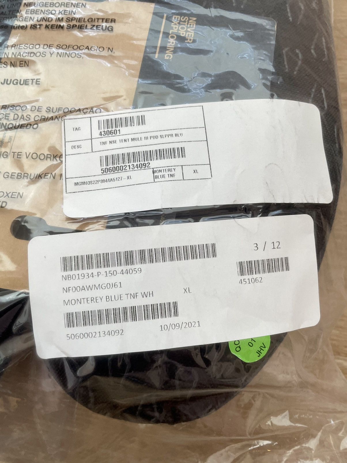 The North Face The North Face NSE III Tent Mule Shiny Slipper Dark Teal XL Size US 12.5 / EU 45-46 - 10 Thumbnail
